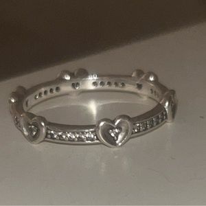 Pandora Radiant Sparking Hearts Ring